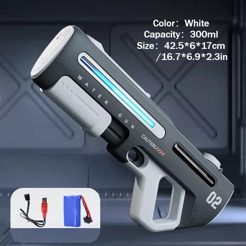 2-in-1 Electric & Manual Water Gun Set with LED product thumbnail